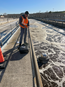 a WEA odor control engineer performing odor detection services